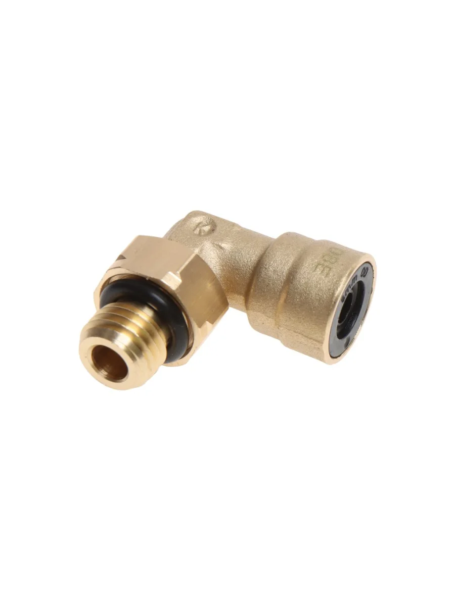 Соединитель трубки ПВХ,полиамид d=8мм (наружная резьба) М12х1.5 угольник латунь КАМОЦЦИ  в Керчи Республика Крым