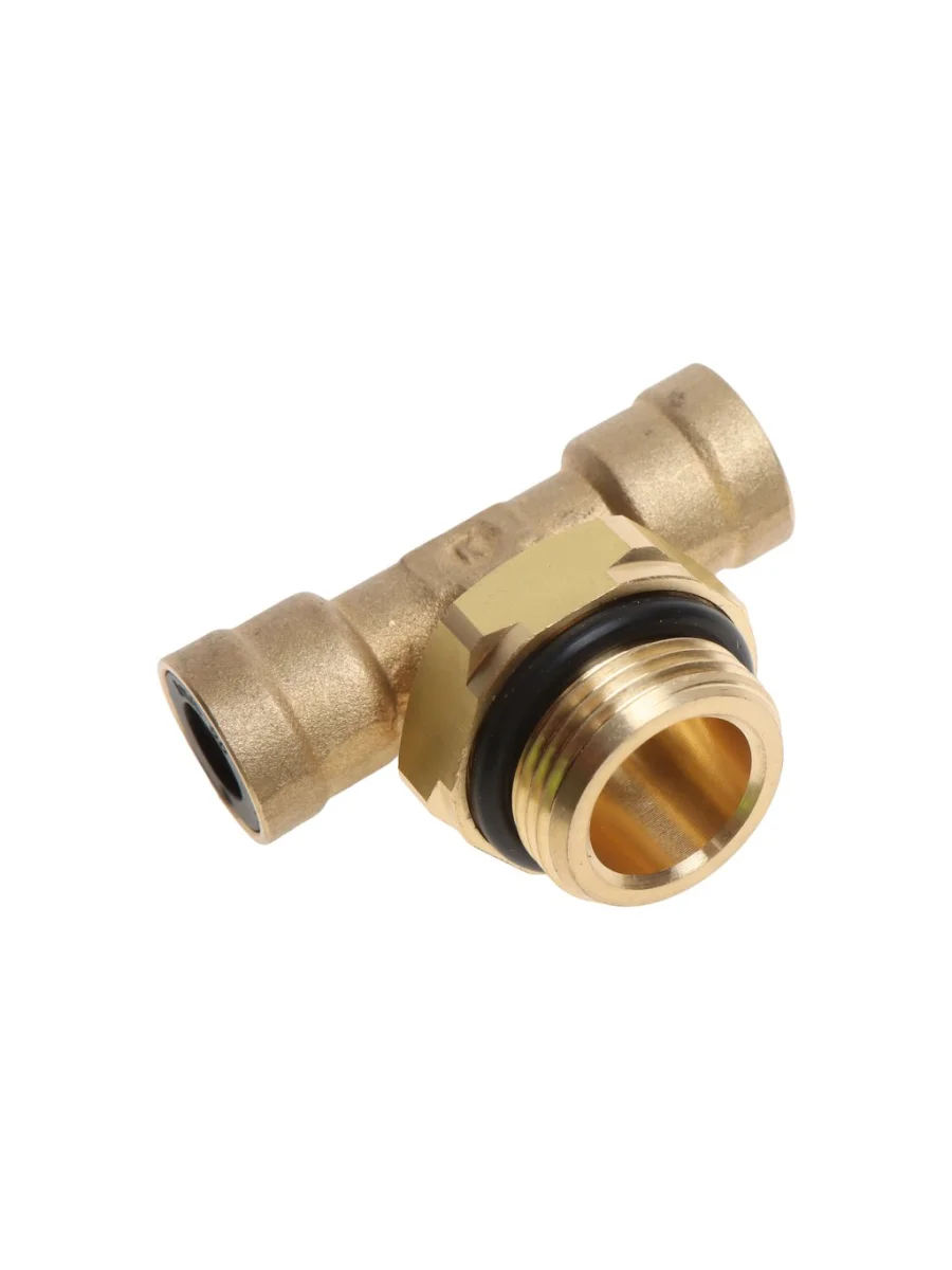 Соединитель трубки ПВХ,полиамид d=8мм-8мм (наружная резьба) М22х1.5 тройник латунь КАМОЦЦИ  в Керчи Республика Крым