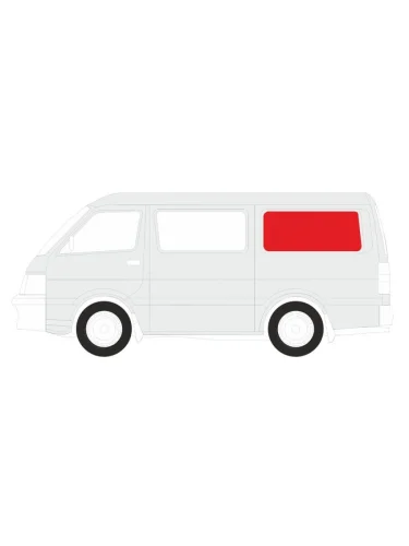 Стекло кузова боковое (не опускное) (Слева Цвет зеленый Антенна) Hyundai H1 97-22  Starex 97-17