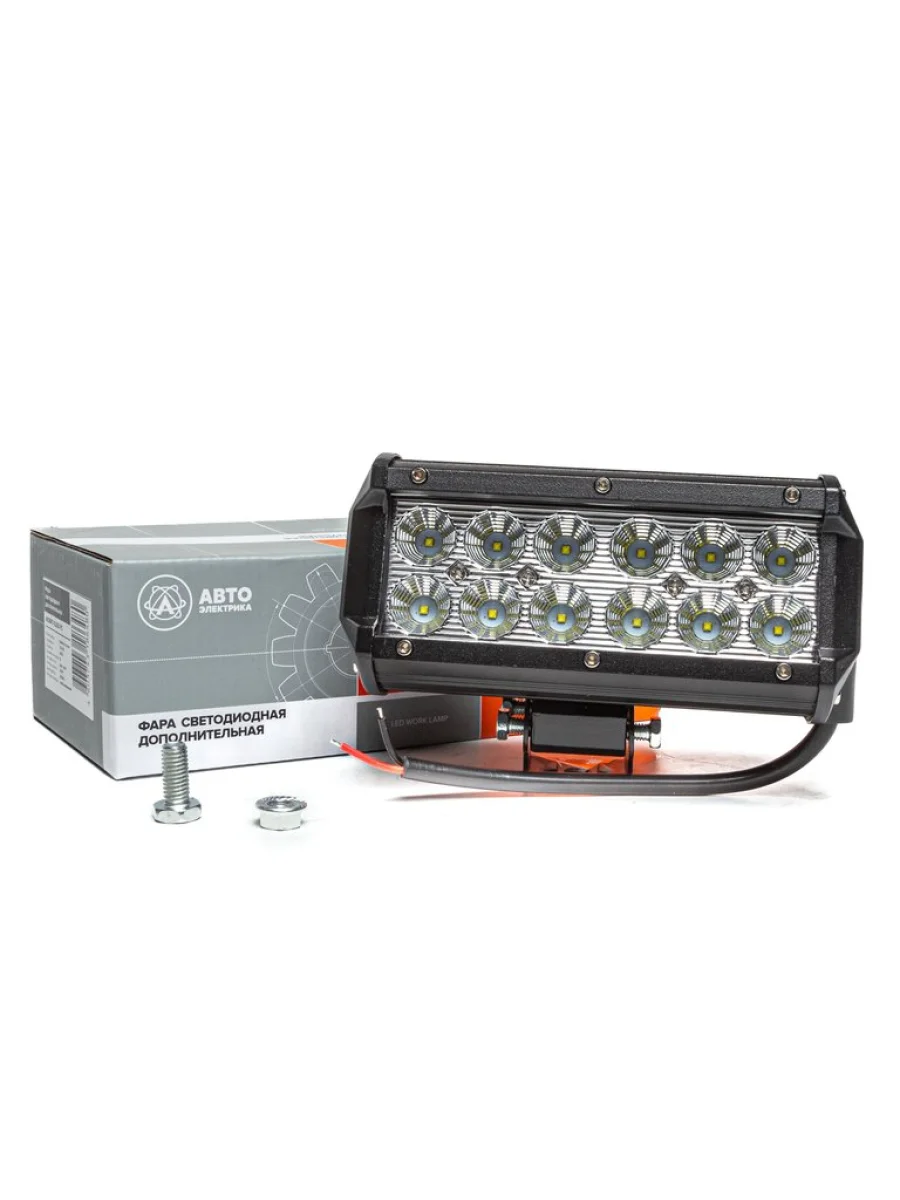 Фара рабочего света прямоугольная 160х85х62 36Вт 12 светодиодов рассеянный свет AVTOELECTRICA  в Керчи Республика Крым