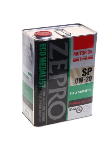 Масло моторное 0W-20 ZEPRO ECO MEDALIST FS SPGF-6A (4л) ZEPRO