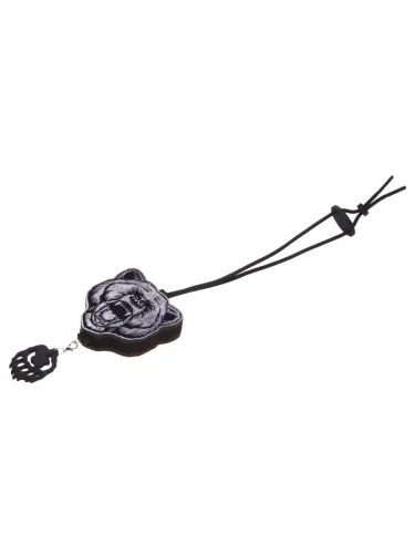 Подвеска ароматная Медведь рычит в крафтовой упаковке черно-белая AROMA BAR