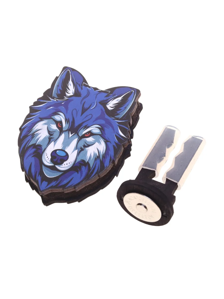 Подвеска ароматная на дефлектор на магните Волк цветная AROMA BAR  с доставкой в г. Керчь