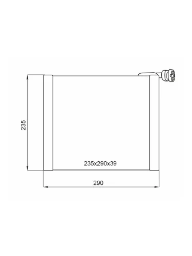 Испаритель кондиционера Toyota Hiace 04-