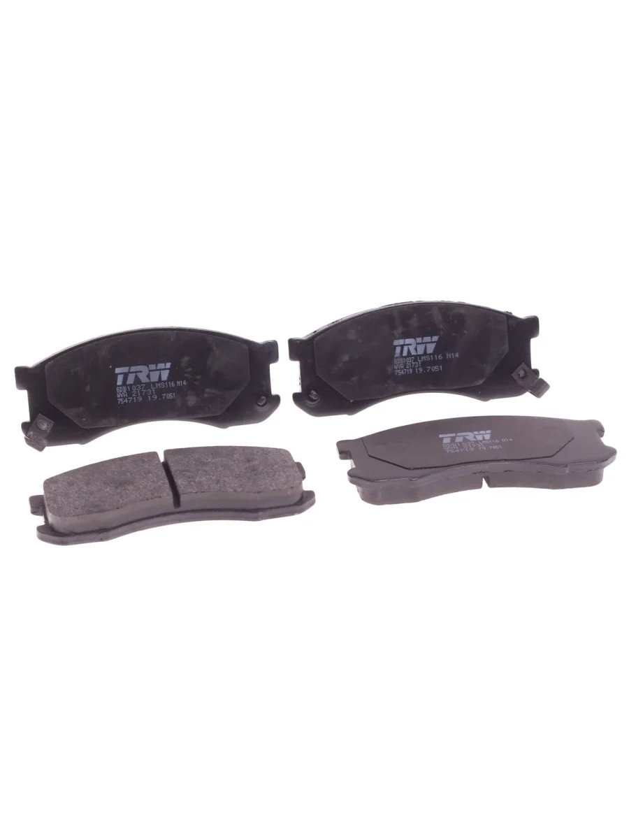 Колодки тормозные MAZDA 626 (87-97) (1.62.2) передние (4шт.) TRW  с доставкой в г. Керчь
