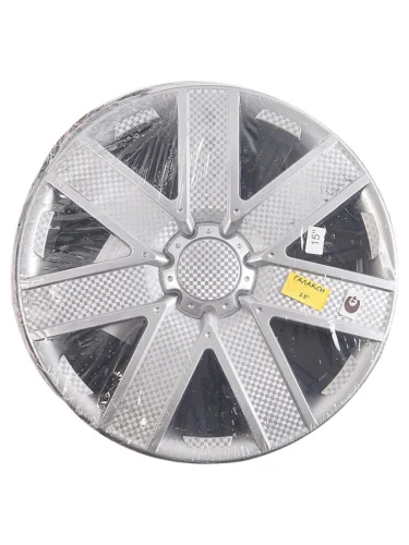 Колпак колеса R-15 серый комплект 4шт. ГАЛАКСИ