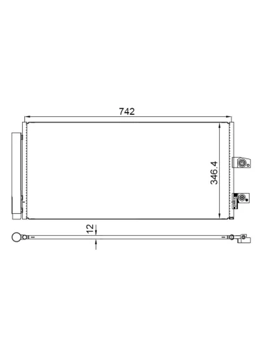 Радиатор кондиционера Geely Tugella 19-  Atlas 23-