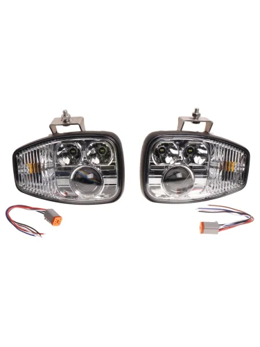 Фара ближнийдальний 1224V с габаритом и указателем поворота светодиодная (комплект) LUMEN