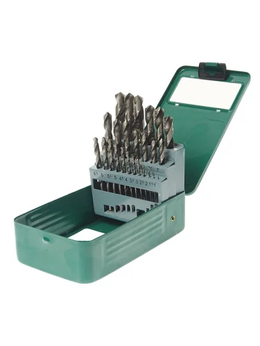 Набор сверл по металлу 1.5-13.0мм HSS+CO (25шт.) ROCKFORCE