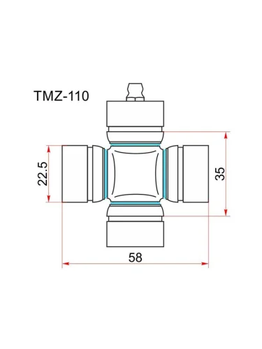 Крестовина карданного вала MAZDA FAMILIABONGO