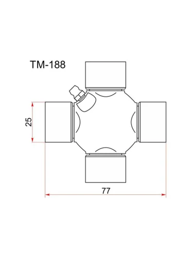 Крестовина карданного вала MITSUBISHI DELICA 94-06L300 86-08