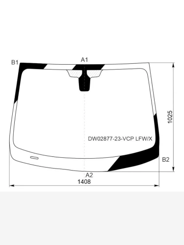 Стекло лобовое Chevrolet Monza 19-
