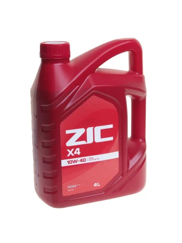 Масло моторное ZIC X4 10W40 псинт. API SN 4л
