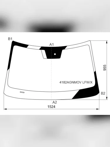 Стекло лобовое (Датчик дождя) Hyundai Creta 20-22  ix25 19-21