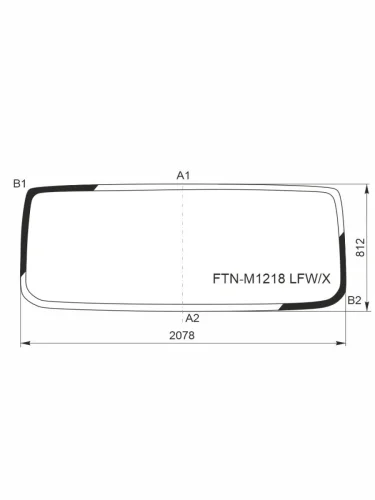 Стекло лобовое Foton Aumark BJ 1126 17-  Aumark M12 17-