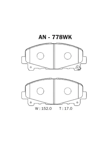 Колодки тормозные (Спереди) Honda Accord 08-13  Acura TLX 14-16