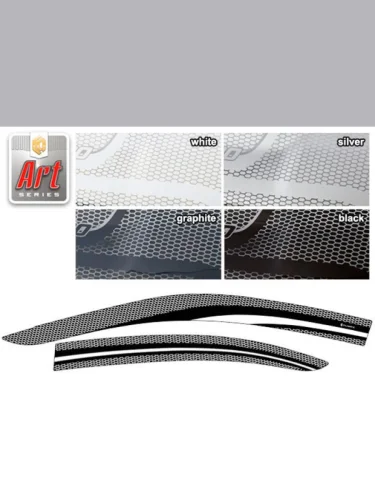 Ветровики дверей Серия Art графит Toyota Allion  2001-2007