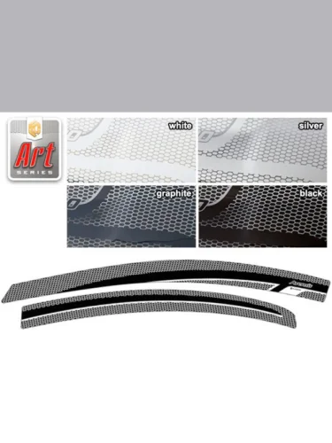 Ветровики дверей Серия Art графит Toyota Avensis  2009–2015