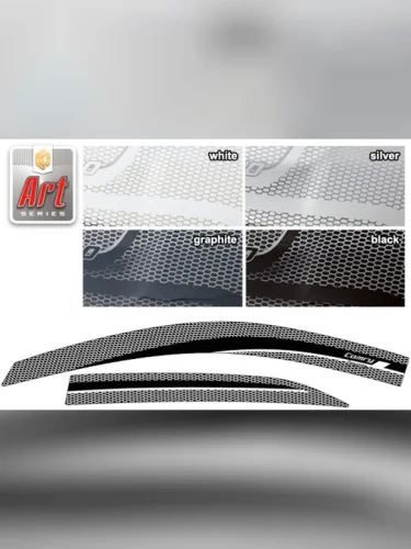 Ветровики дверей Серия Art графит Toyota Camry  2006-2009