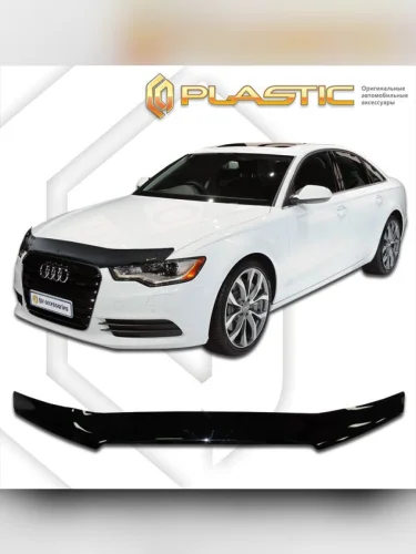 Дефлектор капота Classic черный Audi A6 IV поколение, IV поколение рест., рынок РФ, седан 2011 – н.в.