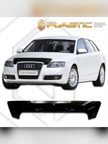 Дефлектор капота Classic черный Audi A6 универсал 2005-2011