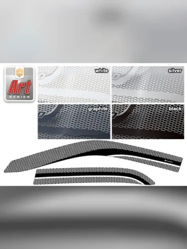 Ветровики дверей Серия Art графит Toyota Corolla  1995-2000