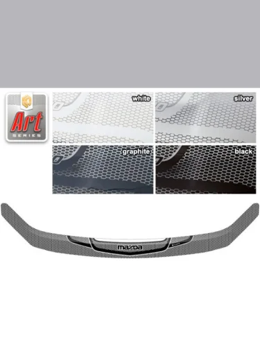 Дефлектор капота Серия Art графит Mazda 6 седан 2012–н.в. 