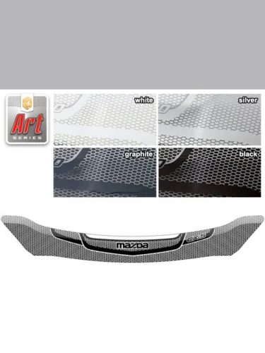 Дефлектор капота Серия Art графит Mazda CX-5  2012–2017