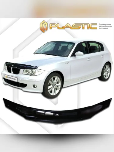Дефлектор капота Classic черный BMW 1 Series  2004-2010