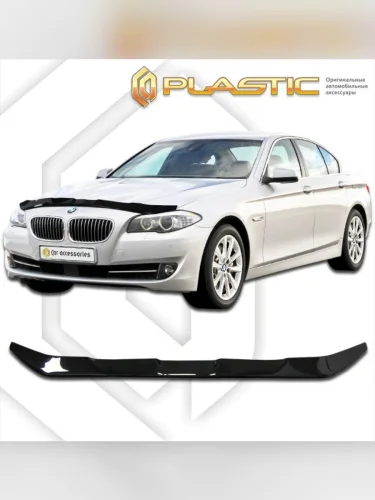 Дефлектор капота Classic черный BMW 5 Series  2010–2016