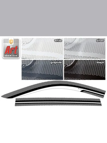 Ветровики дверей Серия Art графит Toyota Corolla Fielder 2012–2015