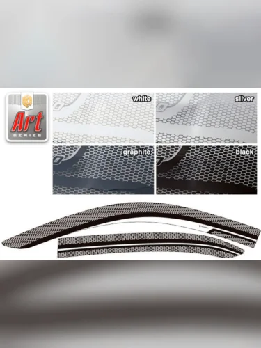 Ветровики дверей Серия Art графит Toyota Corolla Axio 2015-2017