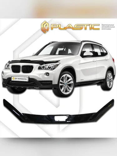 Дефлектор капота Classic черный BMW X1  2009–2015