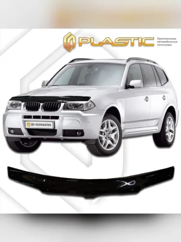 Дефлектор капота Classic черный BMW X3  2003-2010