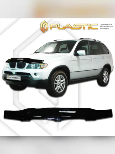 Дефлектор капота Classic черный BMW X5  2004-2007