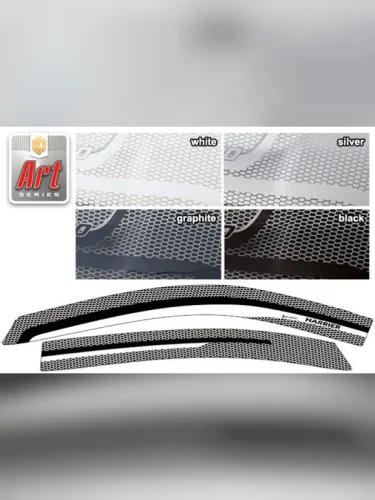 Ветровики дверей Серия Art графит Toyota Harrier джип/suv 5 дв., III поколение, III поколение рестайлинг 2013–2020