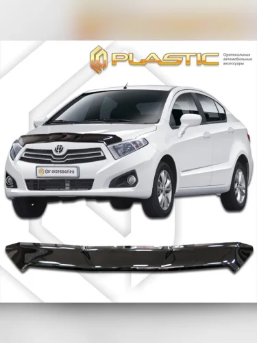 Дефлектор капота Classic черный Brilliance H230 седан 2015–н.в.