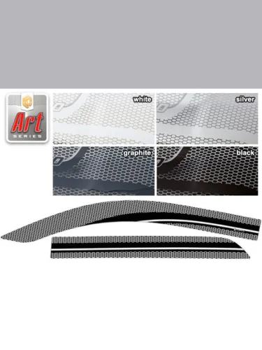 Ветровики дверей Серия Art графит Toyota Ist  2007–2016