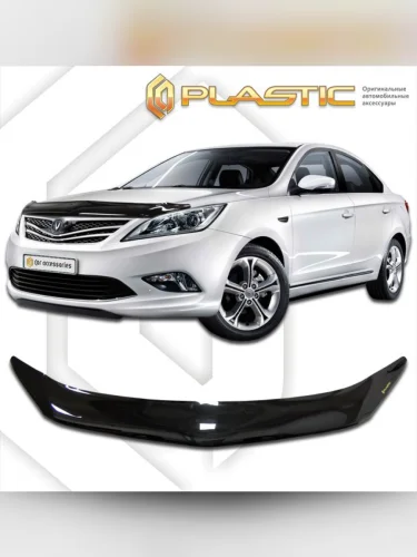 Дефлектор капота Classic черный Changan EADO I поколение, седан, рынок России 2013 – 2017