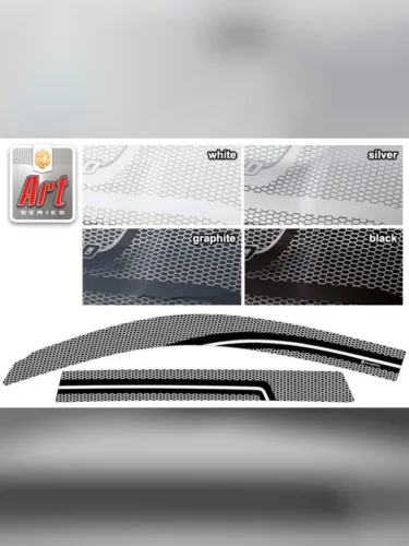 Ветровики дверей Серия Art графит Toyota Rav4  2010–2013