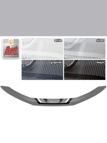 Дефлектор капота Серия Art графит Nissan Qashqai  2018–н.в.