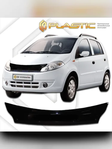 Дефлектор капота Classic черный Chery Kimo  2007–н.в.