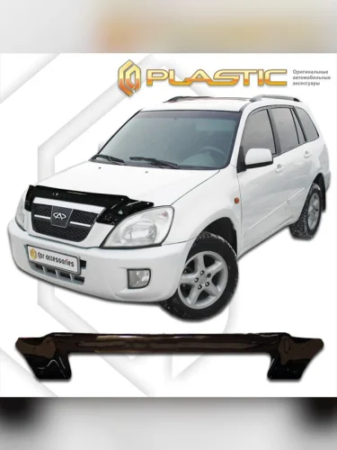Дефлектор капота Classic черный Chery Tiggo  2006-2010