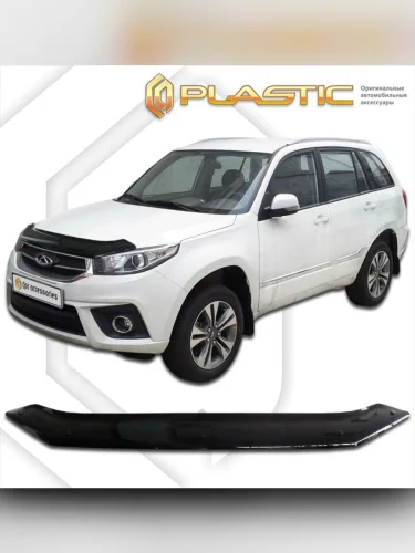 Дефлектор капота Classic черный Chery Tiggo 3  2017–н.в.