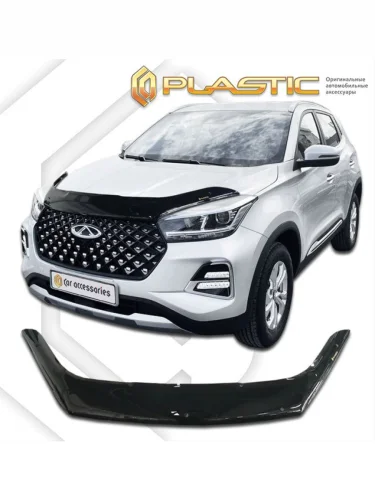 Дефлектор капота Classic черный Chery Tiggo 4 pro I поколение, джип/suv 5 дв. 2021 - н.в.