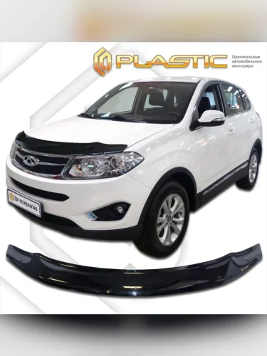 Дефлектор капота Classic черный Chery Tiggo 5  2014–н.в.