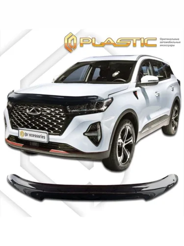 Дефлектор капота Classic черный Chery Tiggo 7 Pro Max I поколение, джип/suv 5 дв., рынок РФ  2022 - н.в.