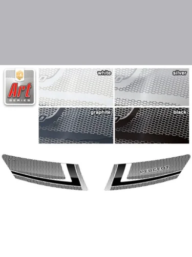 Дефлектор капота Серия Art графит Peugeot 4007 2007–2012