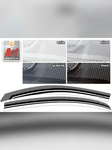 Ветровики дверей Серия Art графит Volkswagen Passat седан 2011–2014