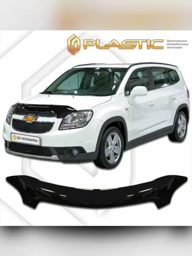 Дефлектор капота Classic черный Chevrolet Orlando  2011–н.в.